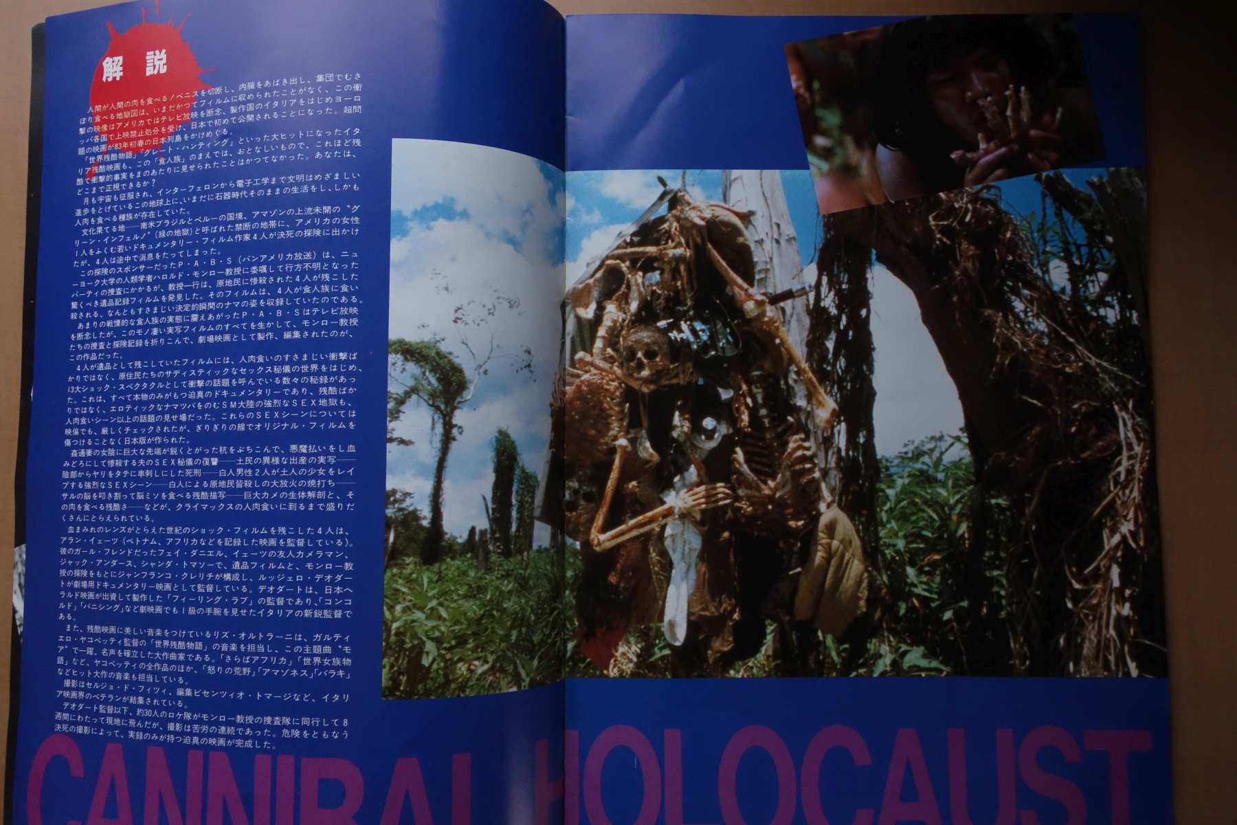 Cannibal Holocaust Japanese Movie Program Pamphlet 1980 Ruggero Deodato
