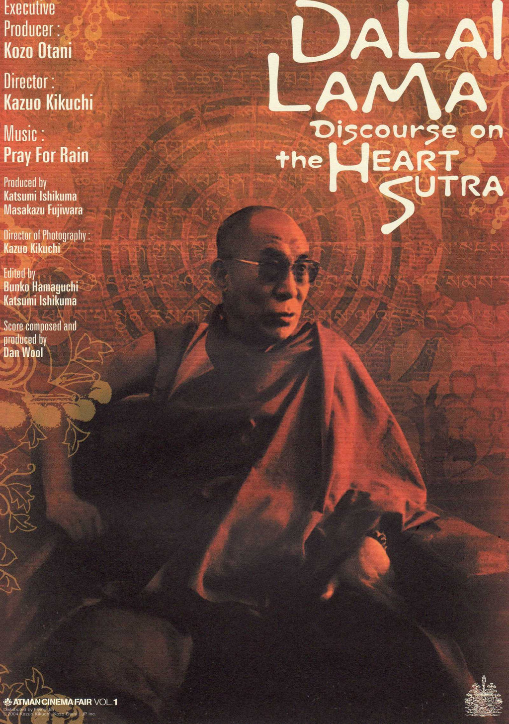 Dalai Lama Discourse On The Heart Sutra Japanese Chirashi Mini Ad-Flyer Poster 2004
