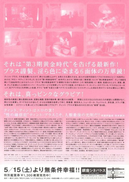 Fallo! Private Japanese Chirashi Mini Ad-Flyer Poster 2003 Tinto Brass