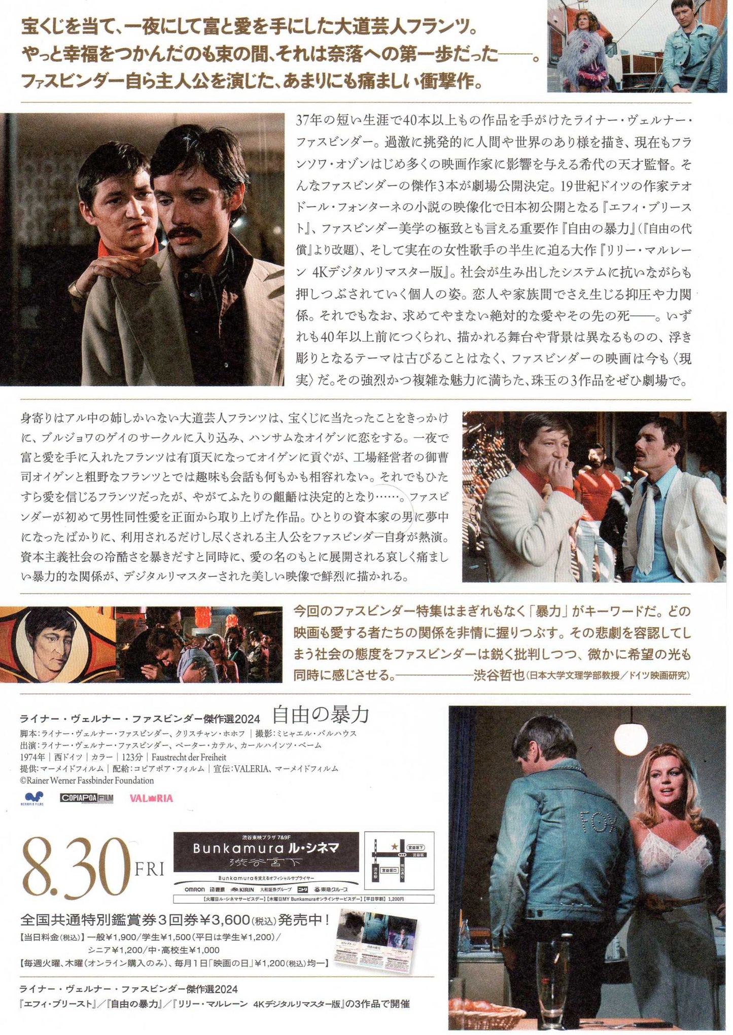 Fox And His Friends Japanese Chirashi Mini Ad-Flyer Poster 1975R Fassbinder