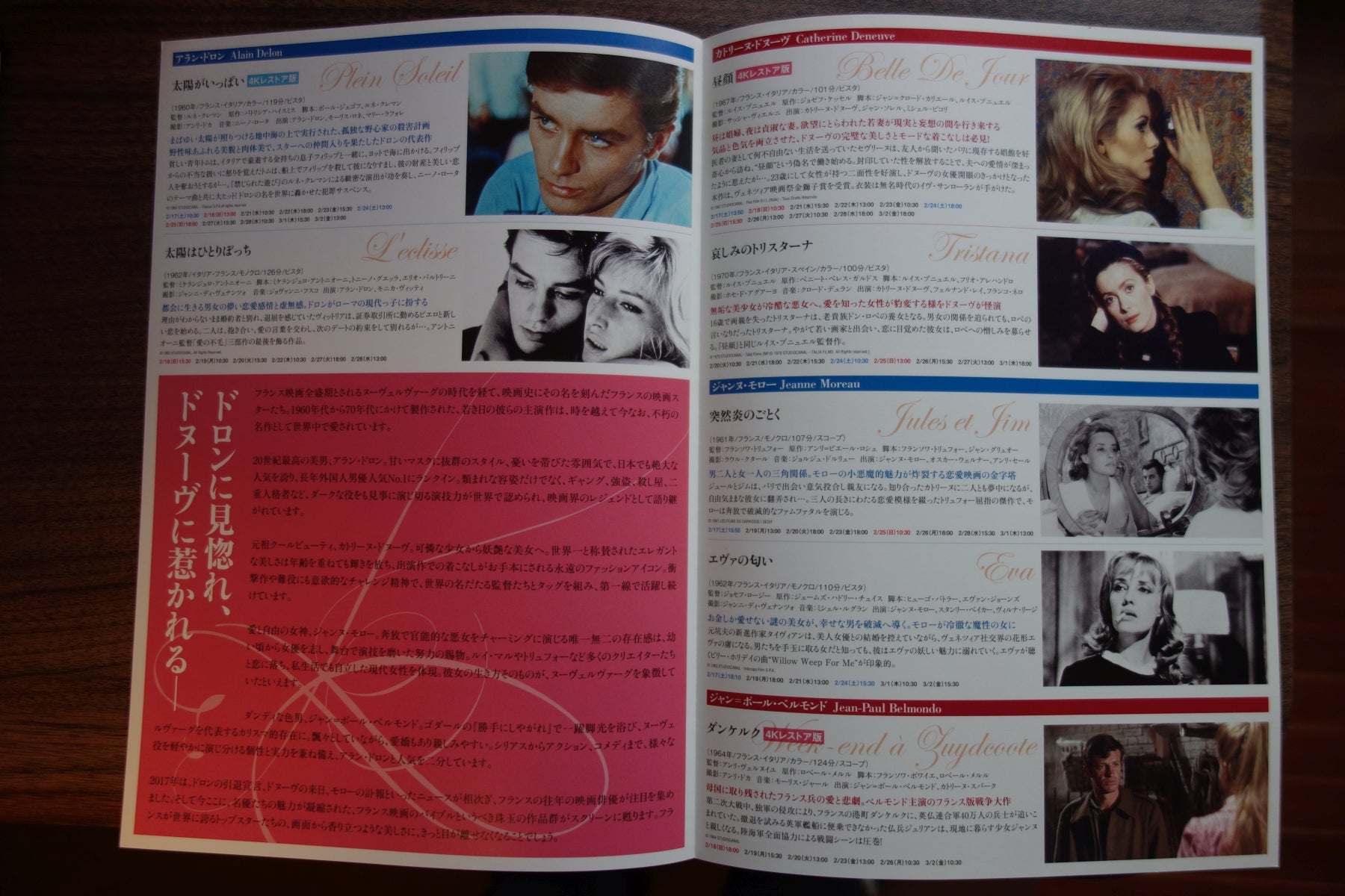 French Film Retrospective Japanese Chirashi Mini Ad-Flyer Poster 2018 4p