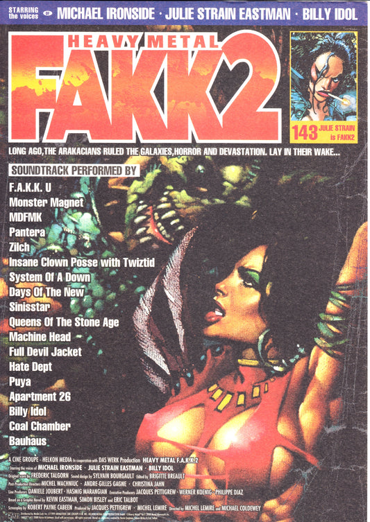 Heavy Metal 2000 Fakk2 Japanese Anime Chirashi Mini Ad-Flyer Poster 2000