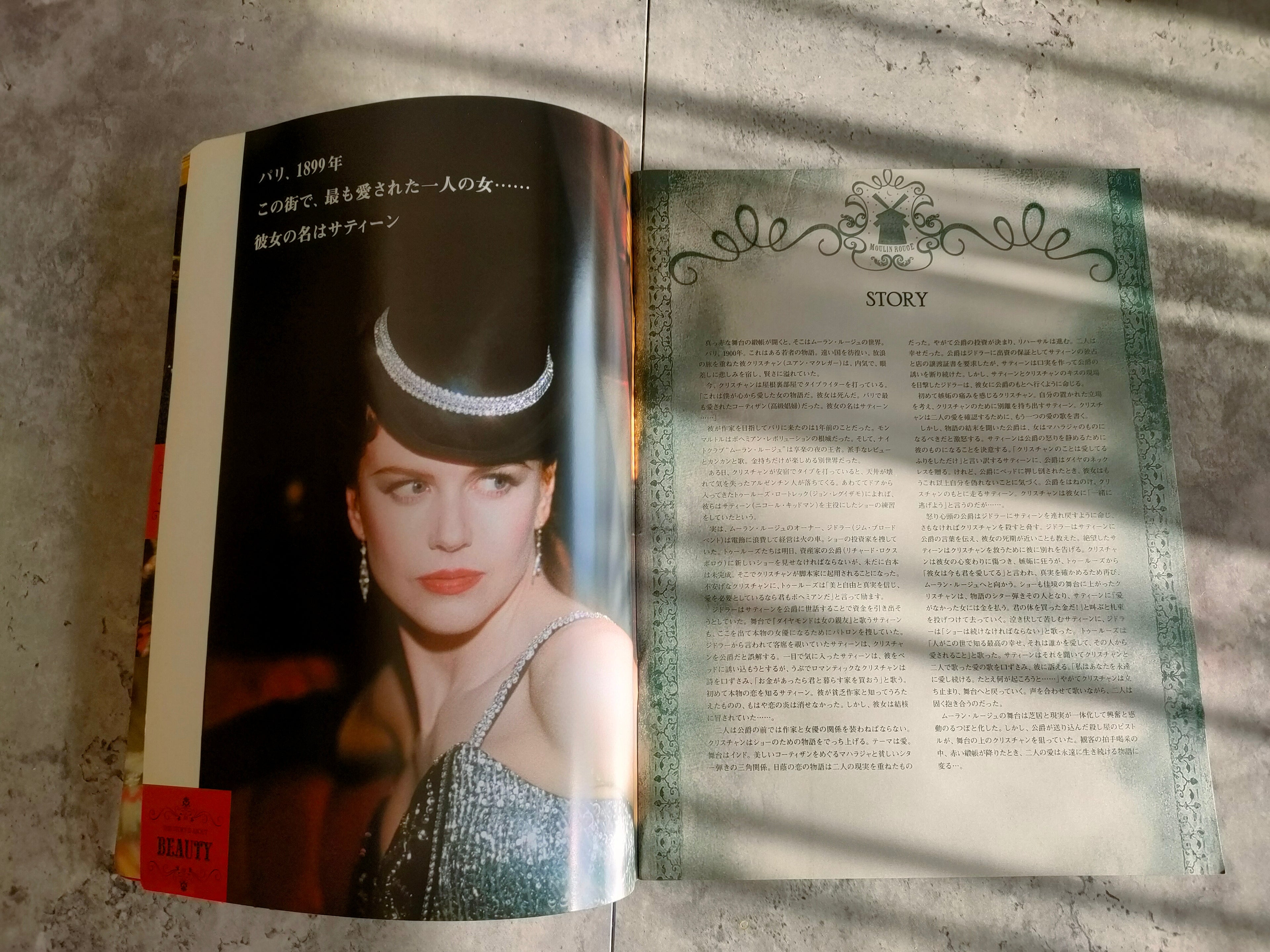 Moulin Rouge Japanese Movie Program Pamphlet 2001