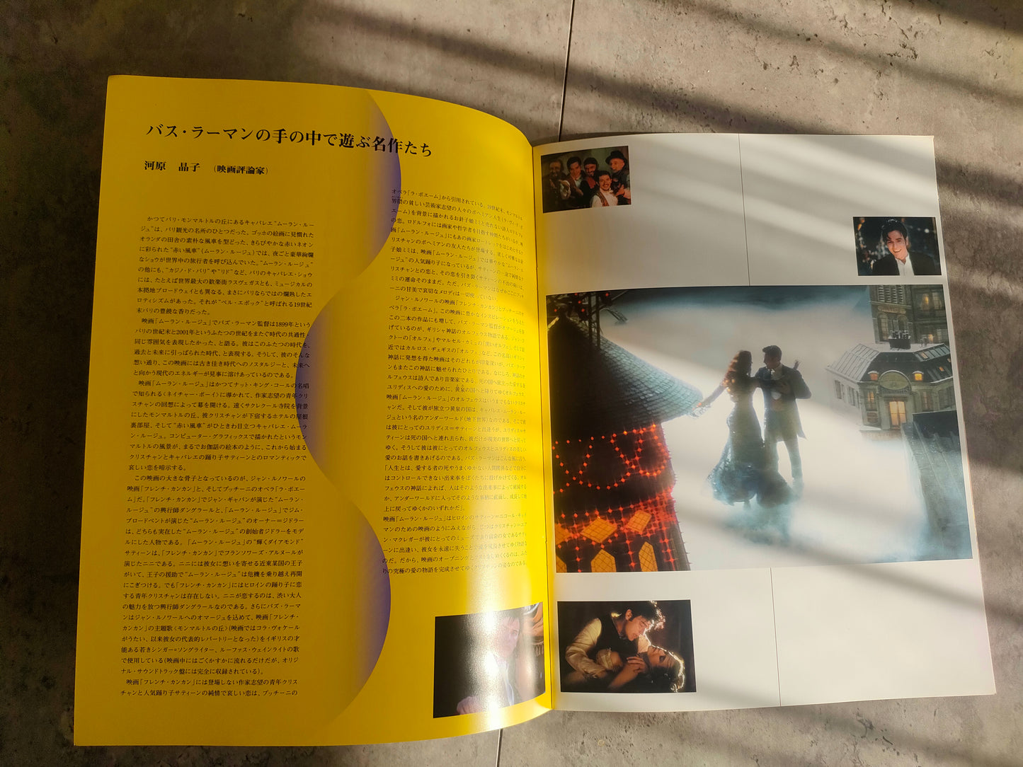 Moulin Rouge Japanese Movie Program Pamphlet 2001