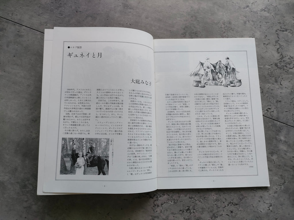 Ylmaz Guney Retro Movie Program Pamphlet 1986 Suru - Dusman