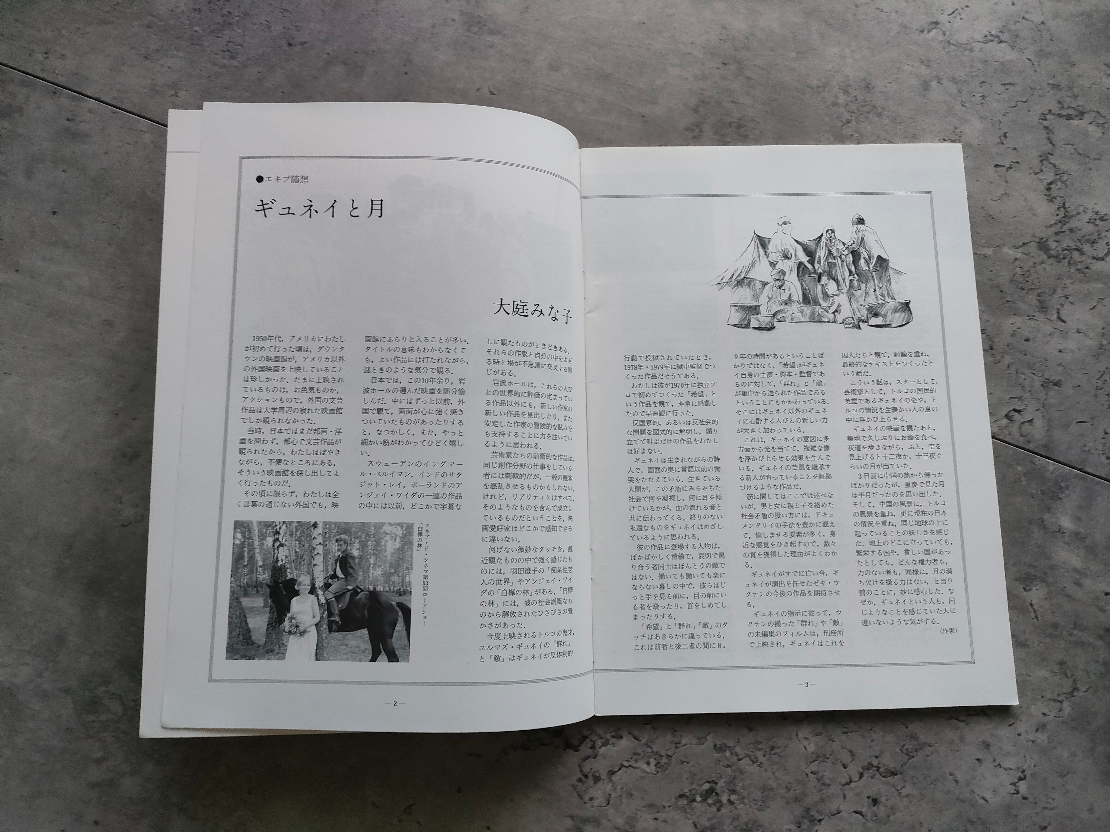 Ylmaz Guney Retro Movie Program Pamphlet 1986 Suru - Dusman