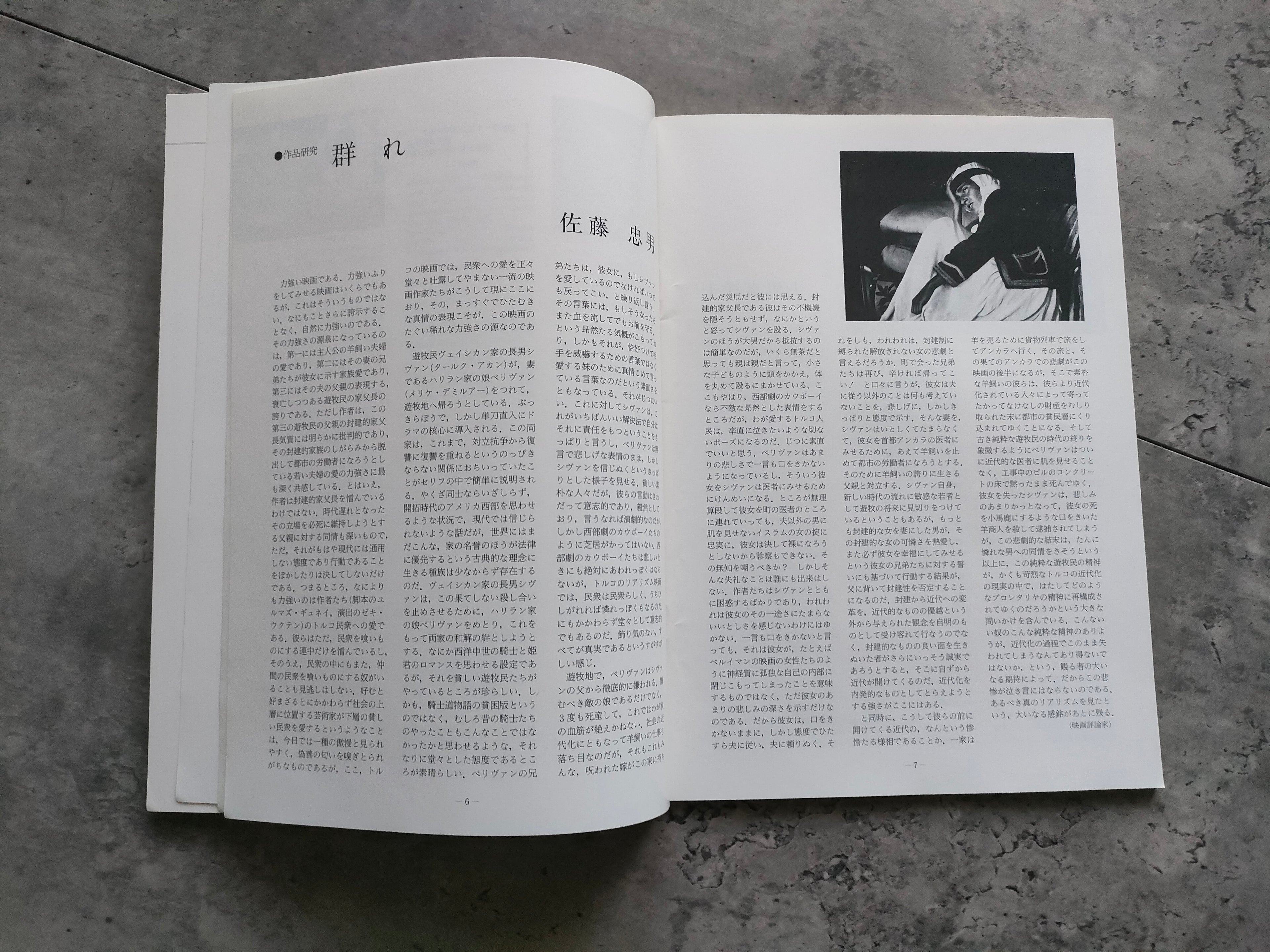 Ylmaz Guney Retro Movie Program Pamphlet 1986 Suru - Dusman