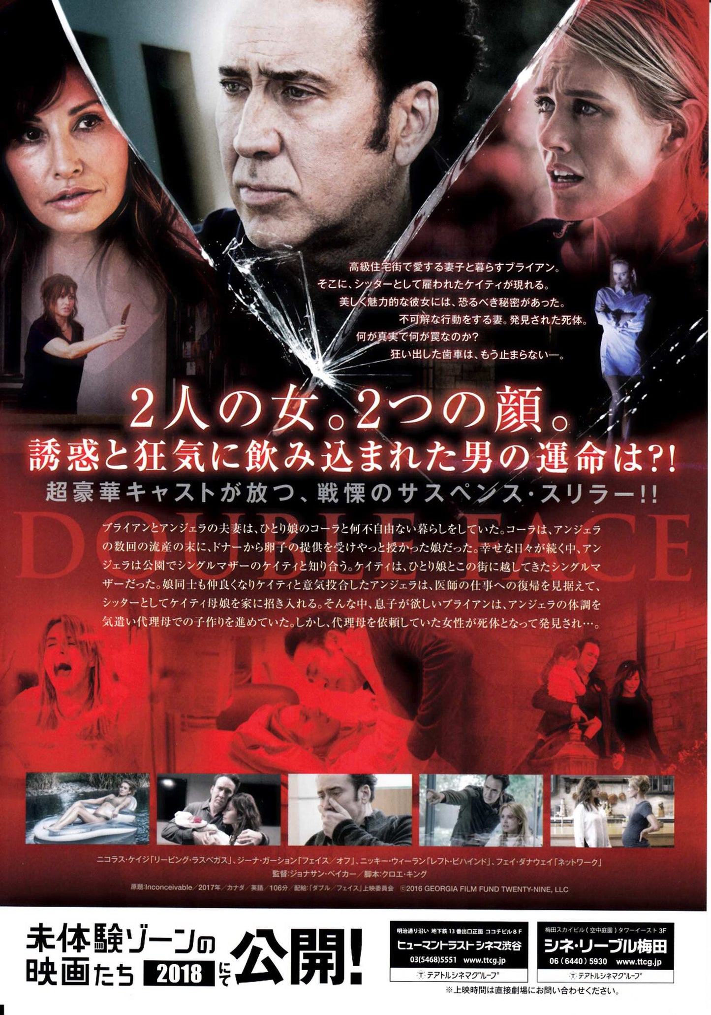 Inconceivable Japanese Chirashi Mini Ad-Flyer Poster 2017 Cage