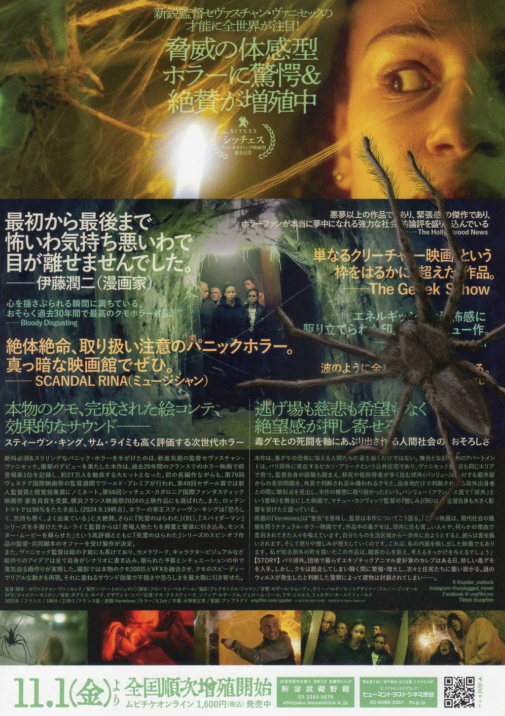 Infested Japanese Chirashi Mini Ad-Flyer Poster 2023 B