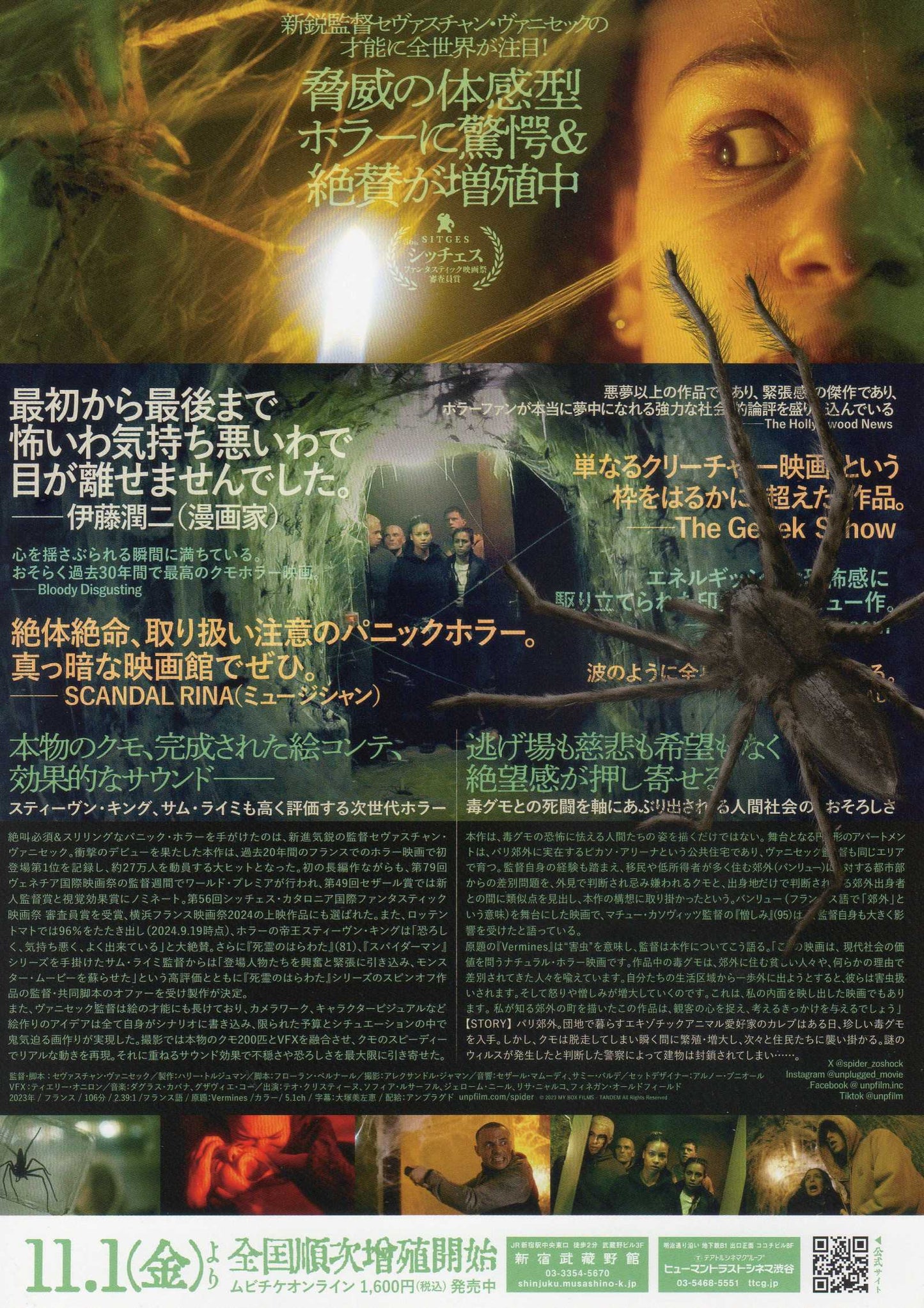 Infested Japanese Chirashi Mini Ad-Flyer Poster 2023 B