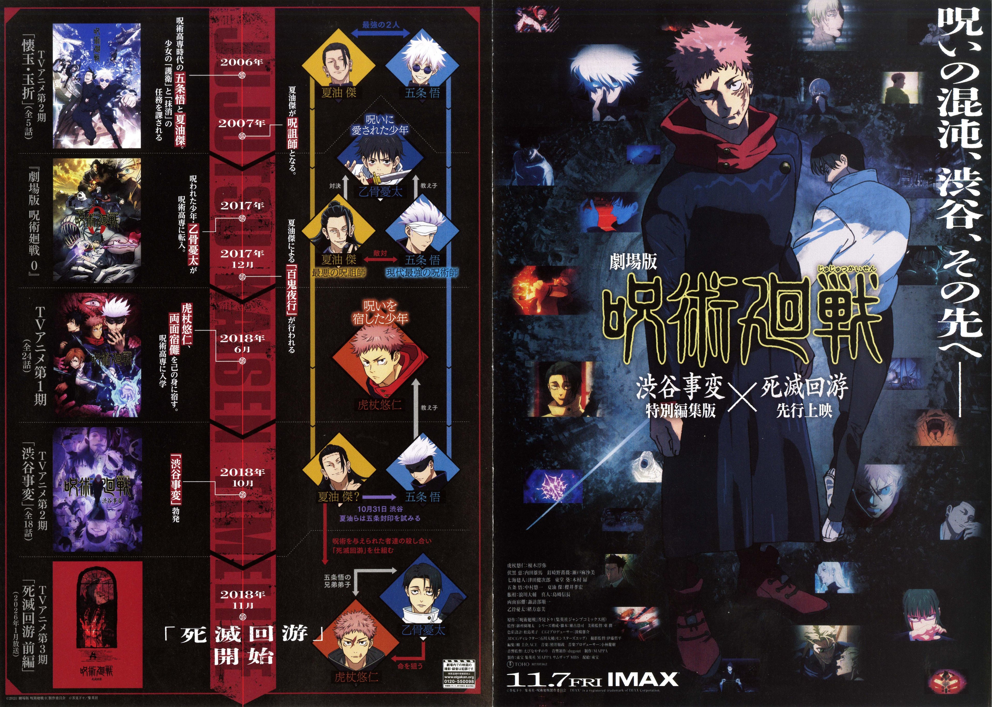 Jujutsu Kaisen Execution Japanese Chirashi Mini Ad-Flyer Poster 2025 4p