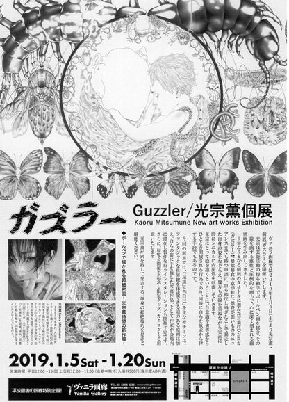 Kaoru Mitsumune Exhibition Japanese  Chirashi Mini Ad-Flyer Poster 2019