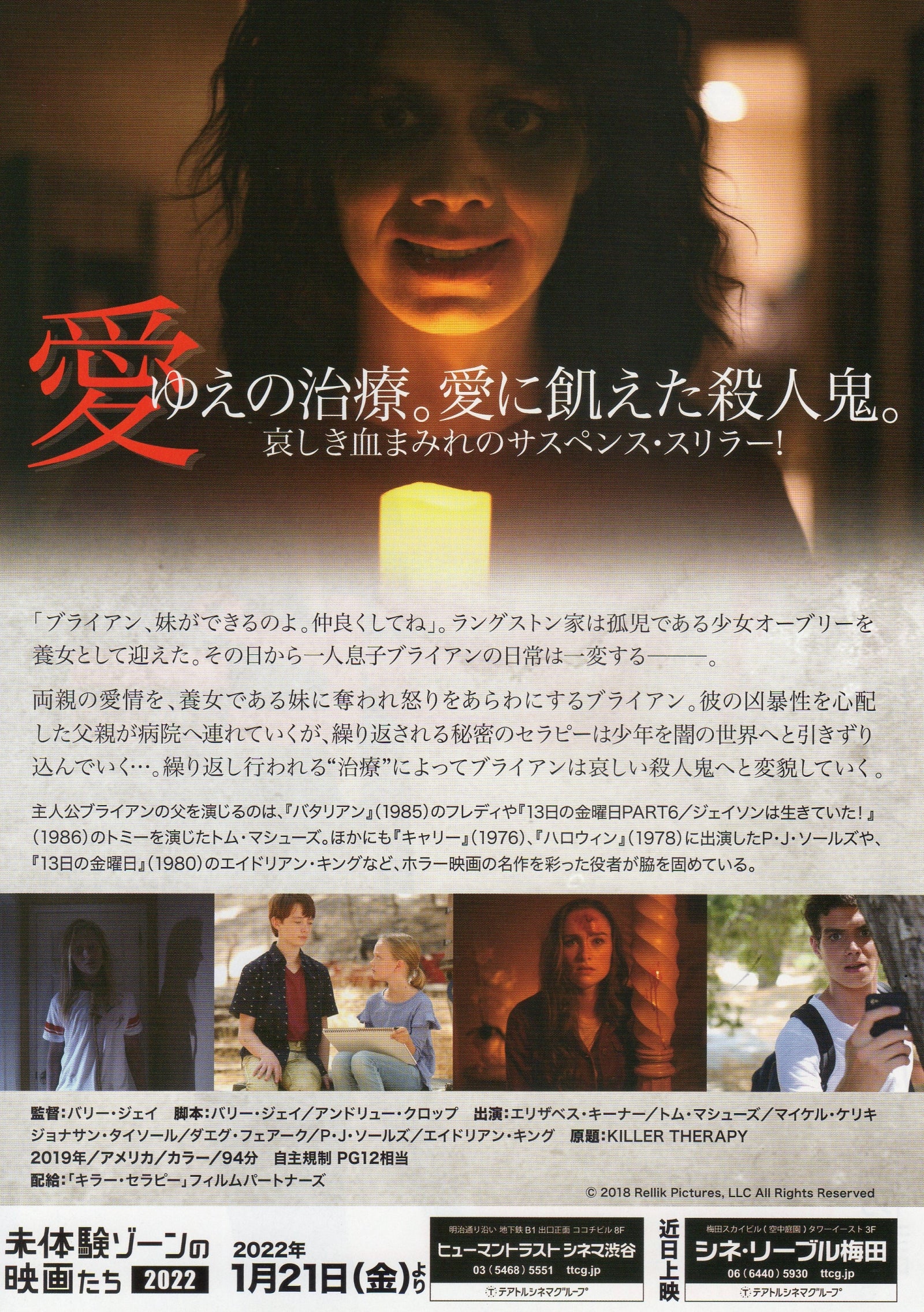 Killer Therapy Japanese Chirashi Mini Ad-Flyer Poster 2019
