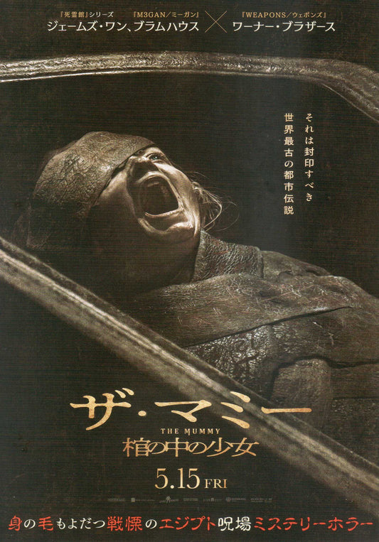 Lee Cronin's The Mummy Japanese Chirashi Mini Ad-Flyer Poster 2026