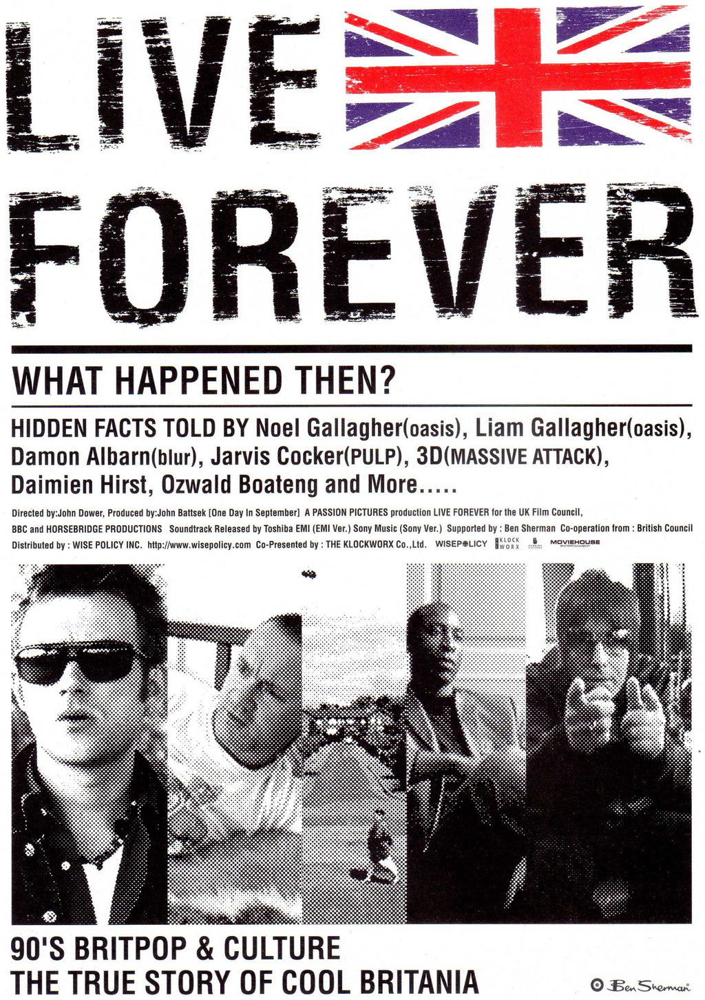 Live Forever Japanese Chirashi Mini Ad-Flyer Poster 2003