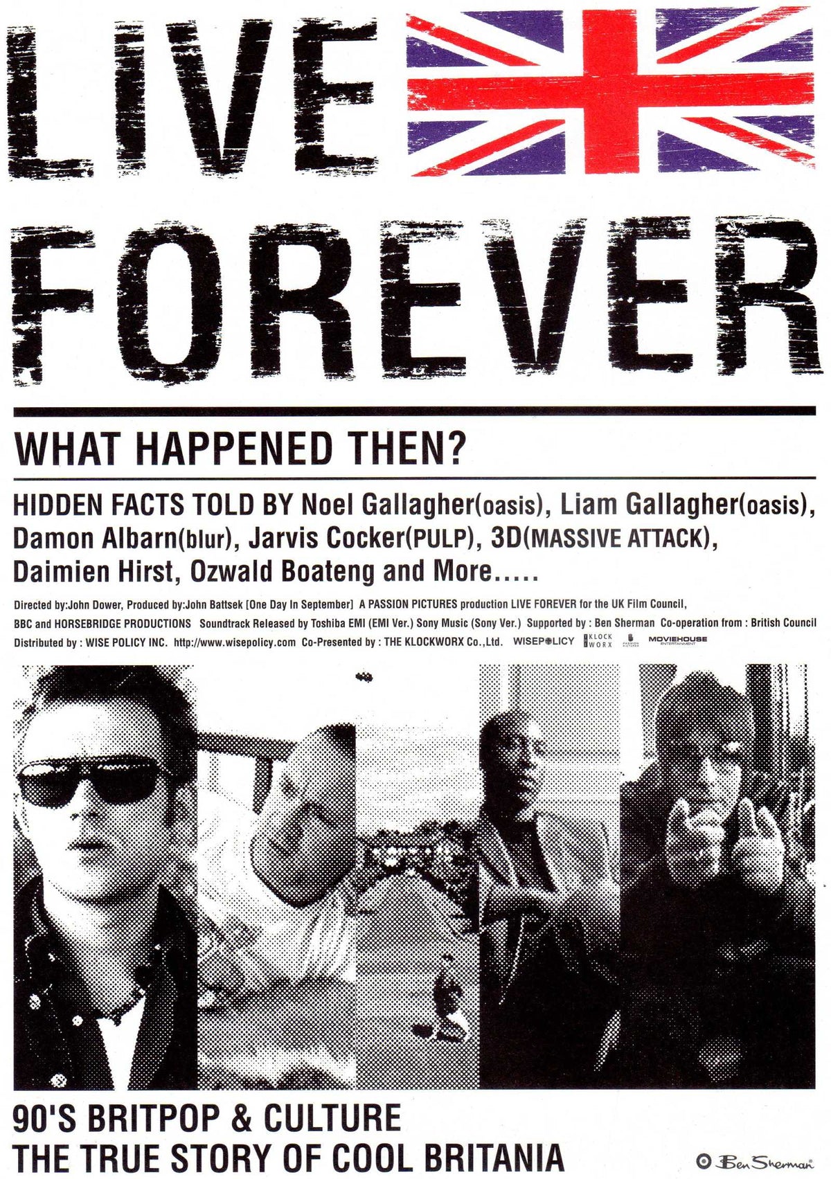 Live Forever Japanese Chirashi Mini Ad-Flyer Poster 2003