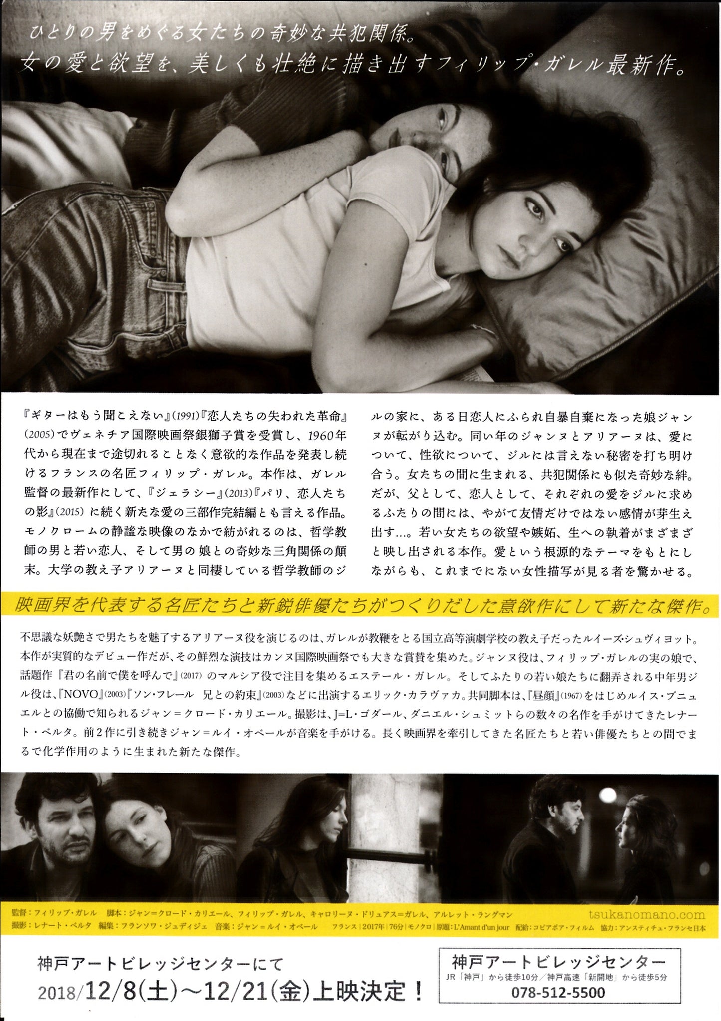 Lover For A Day - L'amant D'un Jour Japanese Chirashi Mini Ad-Flyer Poster 2017