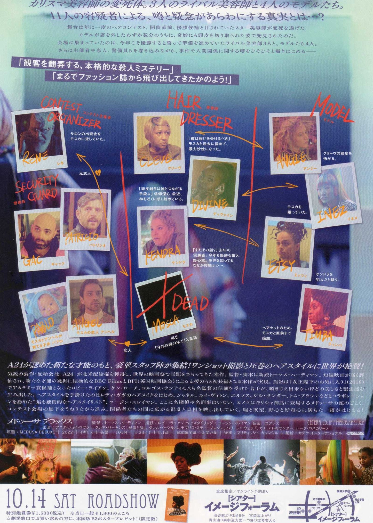 Medusa Deluxe Japanese Chirashi Mini Ad-Flyer Poster 2022 A24