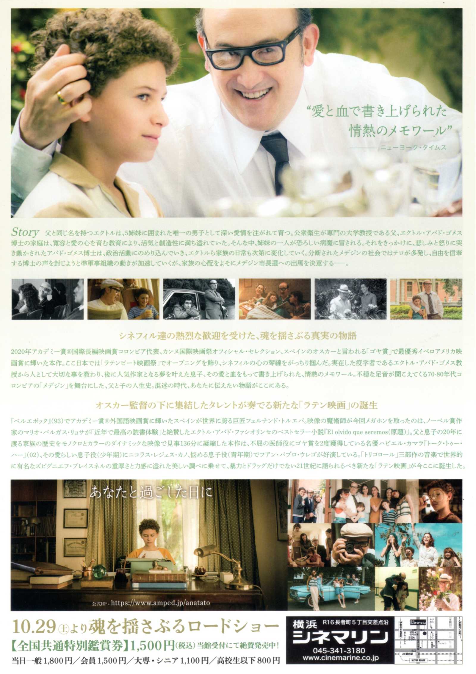 Memories of My Father Japanese Chirashi Mini Ad-Flyer Poster 2020