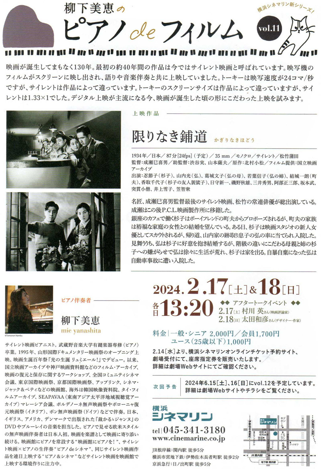 Mie Yanashita Retrospective Japanese Chirashi Mini Ad-Flyer Poster 2024