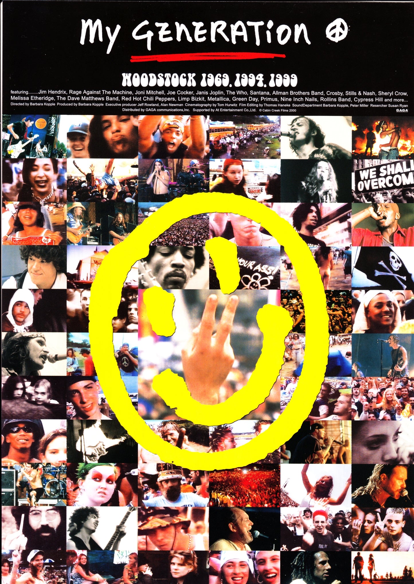 My Generation - Woodstock 69-94-99 Japanese Chirashi Mini Ad-Flyer Poster 2000