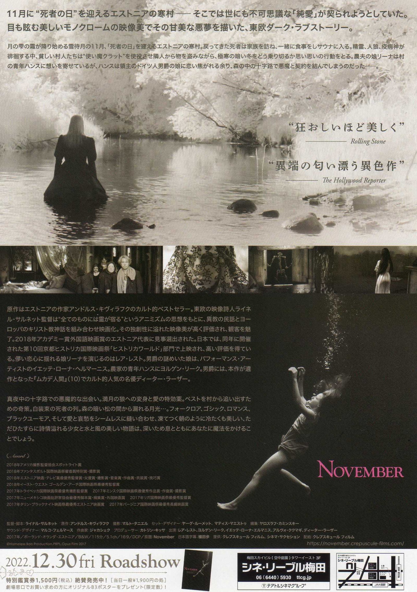 November Japanese Chirashi Mini Ad-Flyer Poster 2017 B