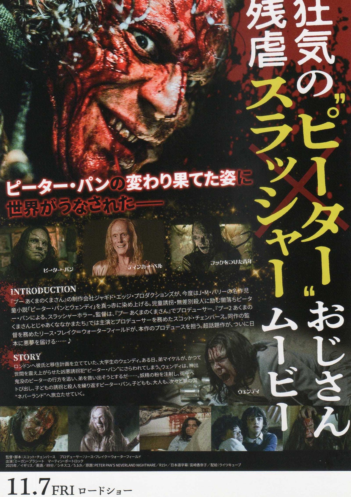 Peter Pan's Neverland Nighmare Japanese Chirashi Mini Ad-Flyer Poster 2025