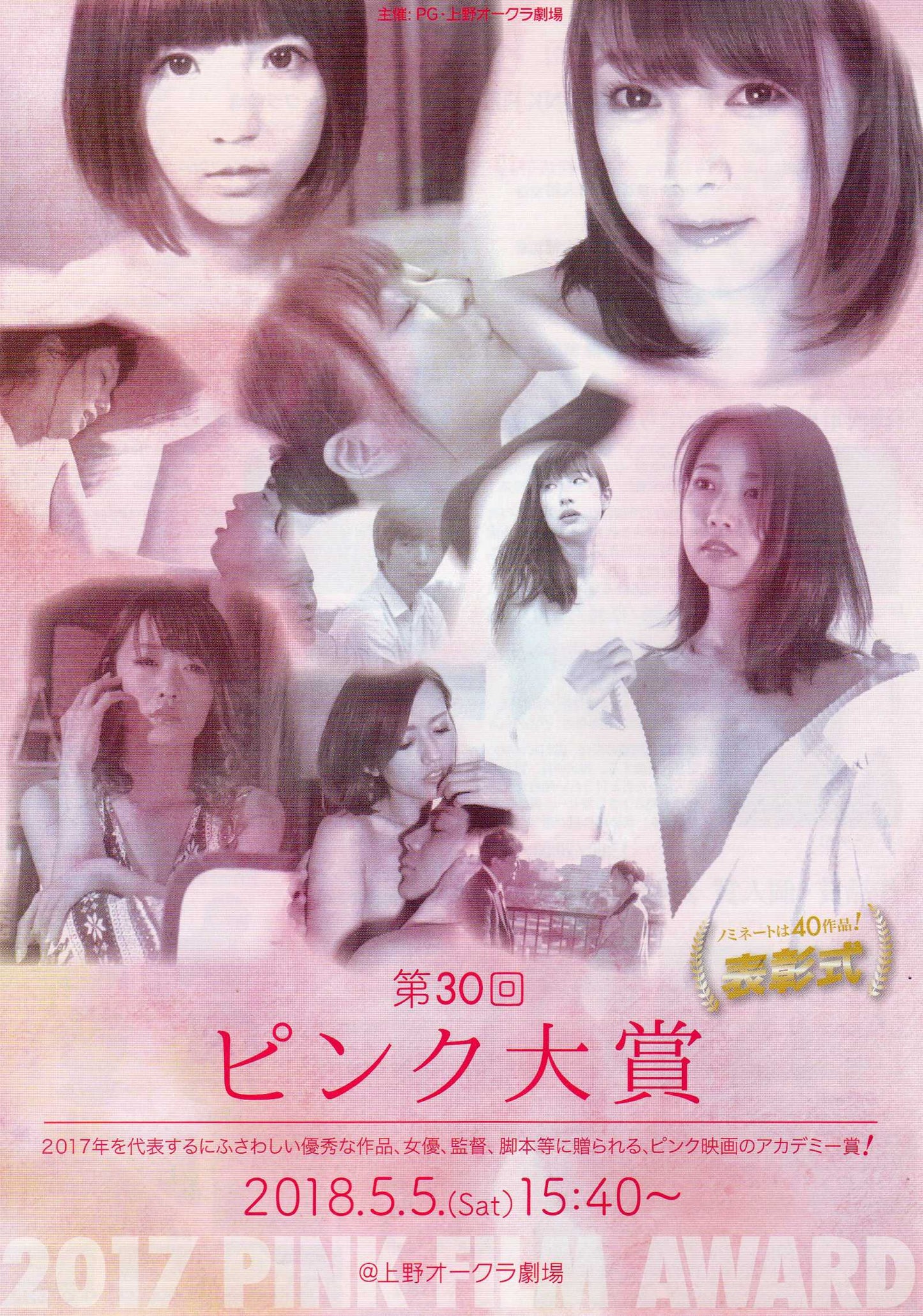 Pink Film Award Japanese Chirashi Mini Ad-Flyer Poster 2017