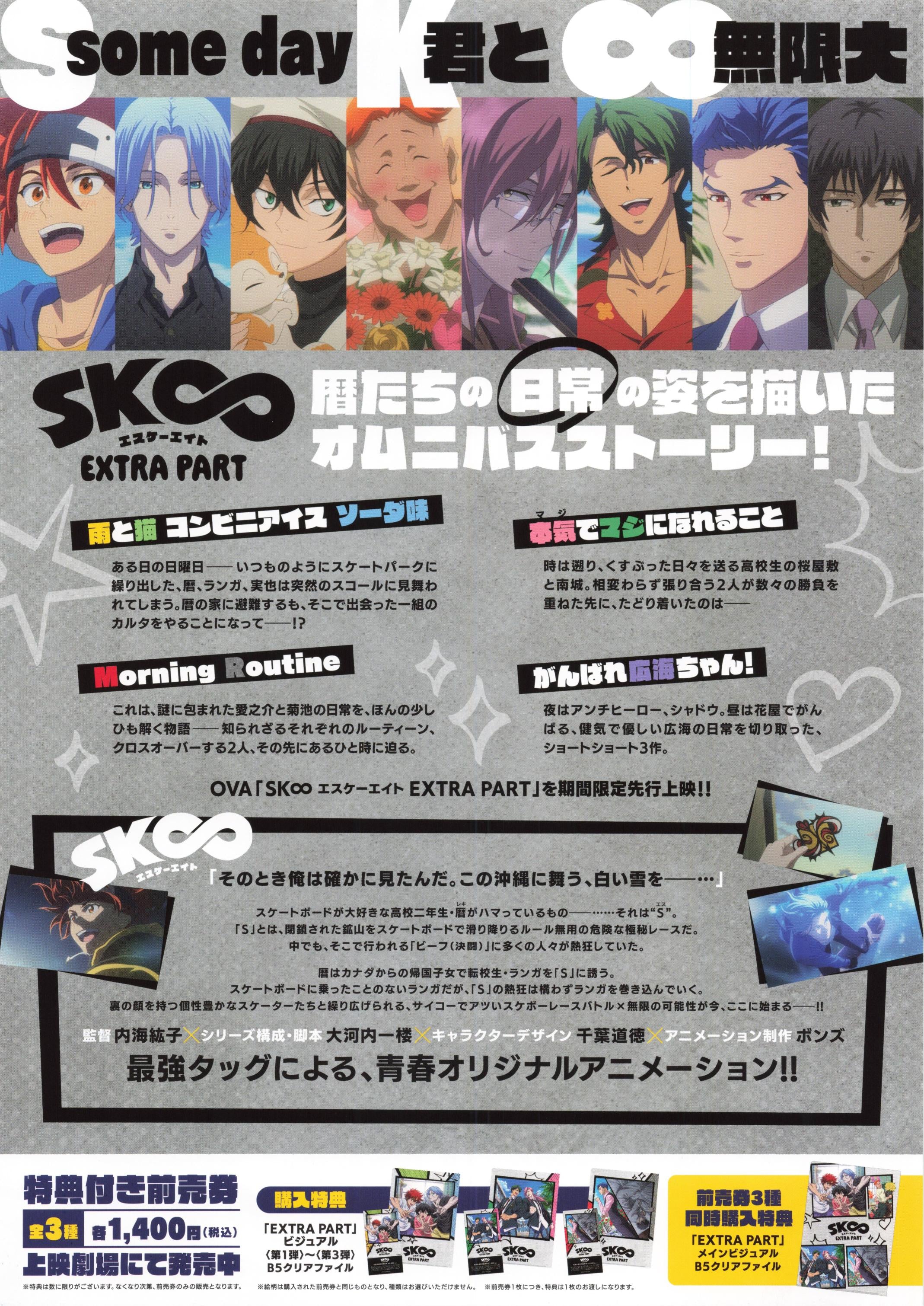 SK8 The Infinity Extra Part Japanese Anime Chirashi Mini Ad-Flyer Poster 2025