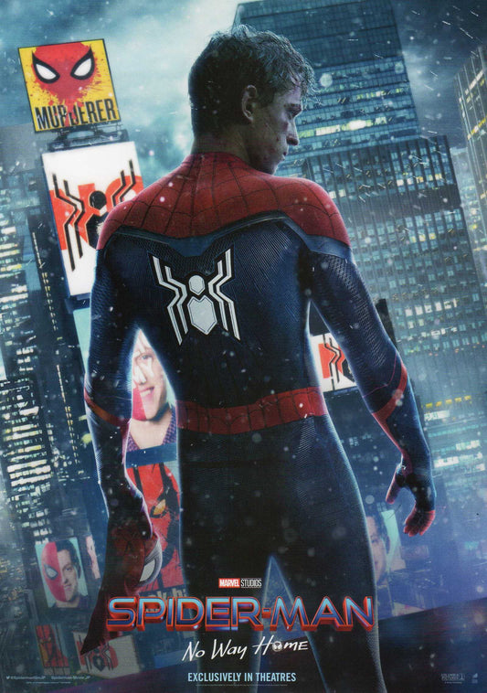 Spider Man No Way Home Japanese Chirashi Mini Ad-Flyer Poster 2021 Rare!