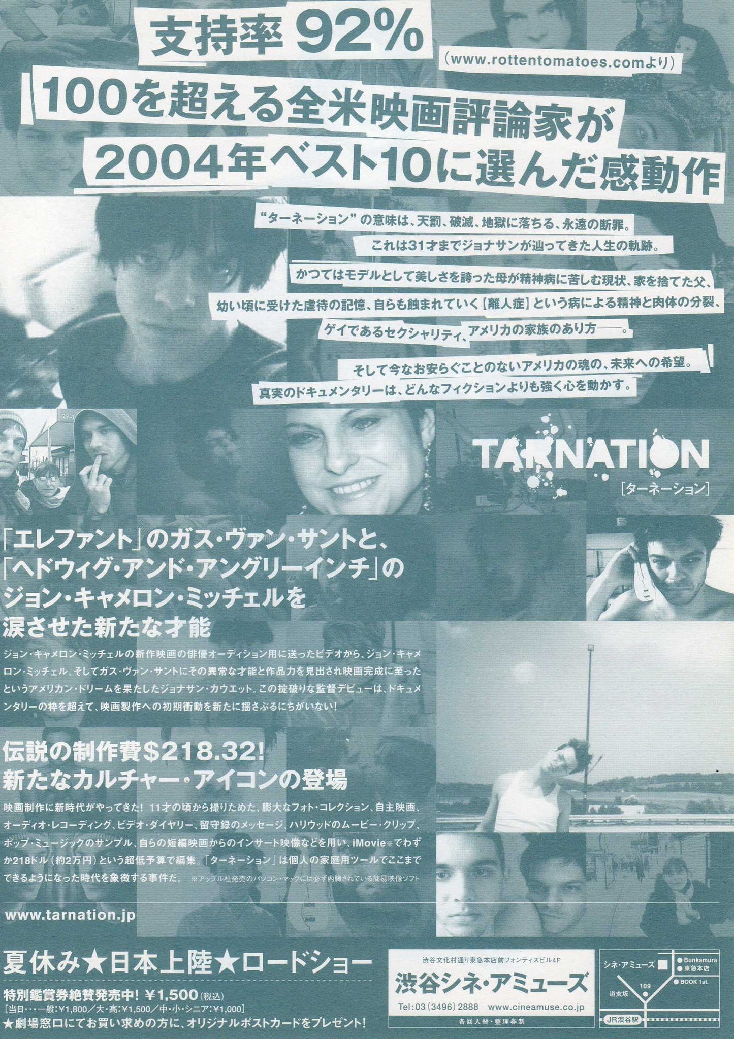 Tarnation Japanese Chirashi Mini Ad-Flyer Poster 2003