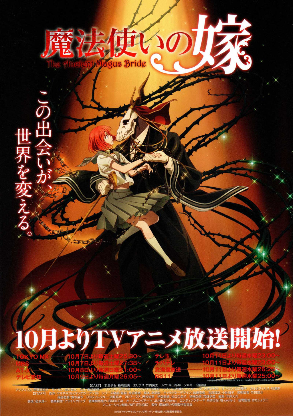 The Ancient Magus Bride Japanese Chirashi Mini Ad-Flyer Poster 2017 B