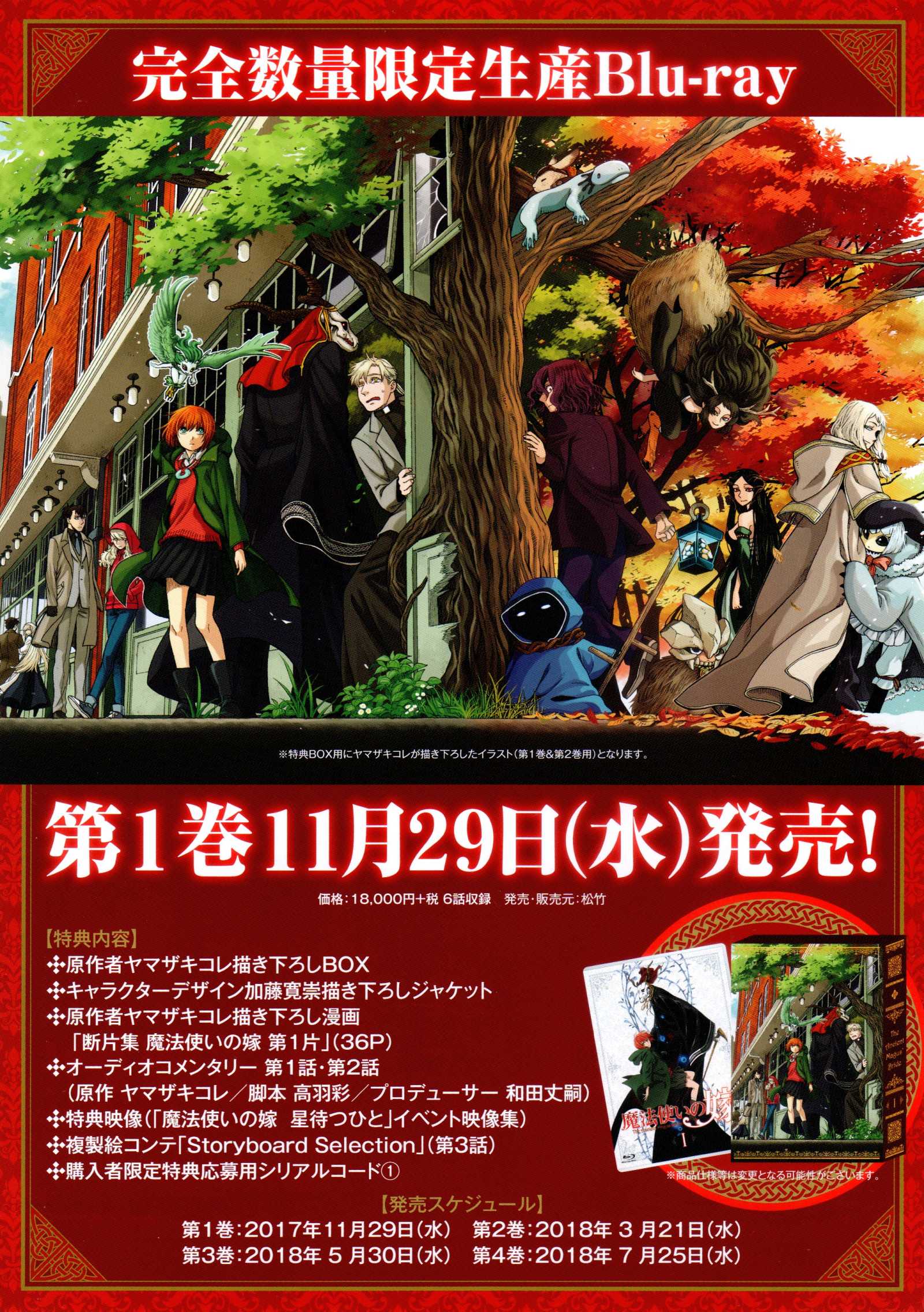 The Ancient Magus Bride Japanese Chirashi Mini Ad-Flyer Poster 2017 B
