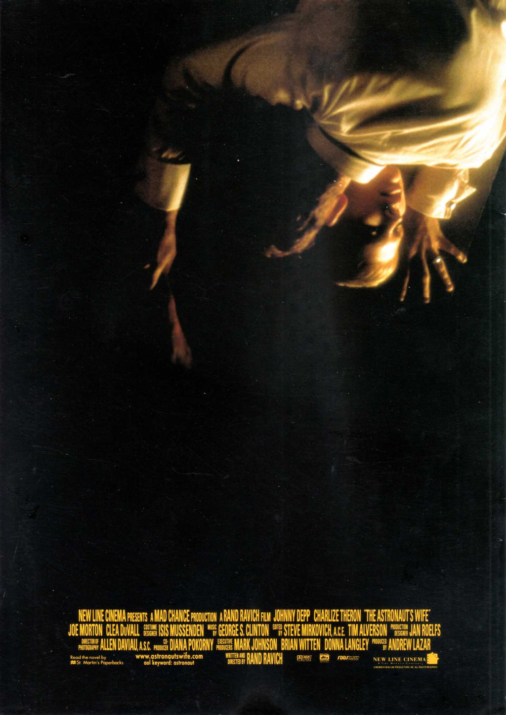 The Astronaut's Wife Japanese Movie Program Pamphlet 1999