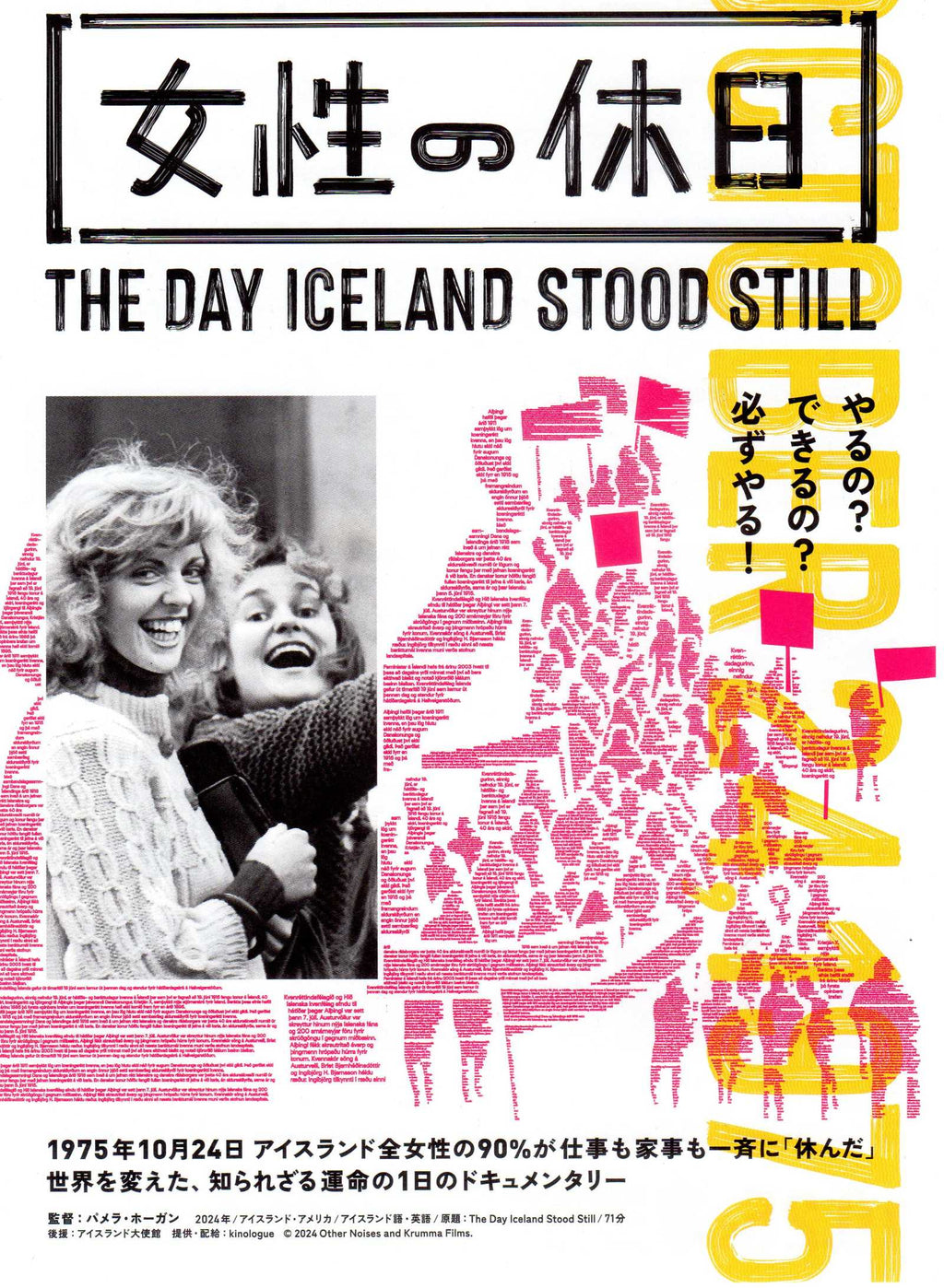 The Day Iceland Stood Still Japanese Chirashi Mini Ad-Flyer Poster 2023