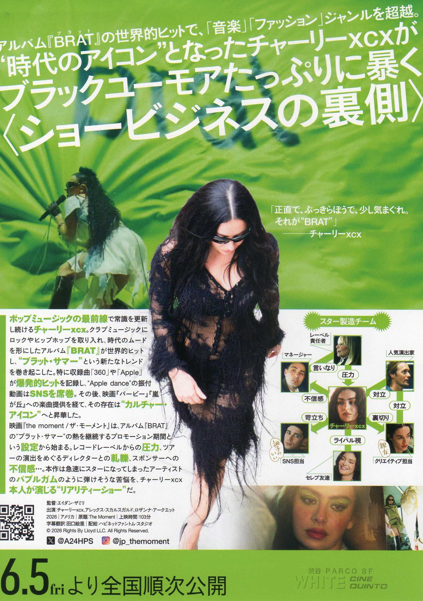 The Moment Japanese Chirashi Mini Ad-Flyer Poster 2026 Charli XCX