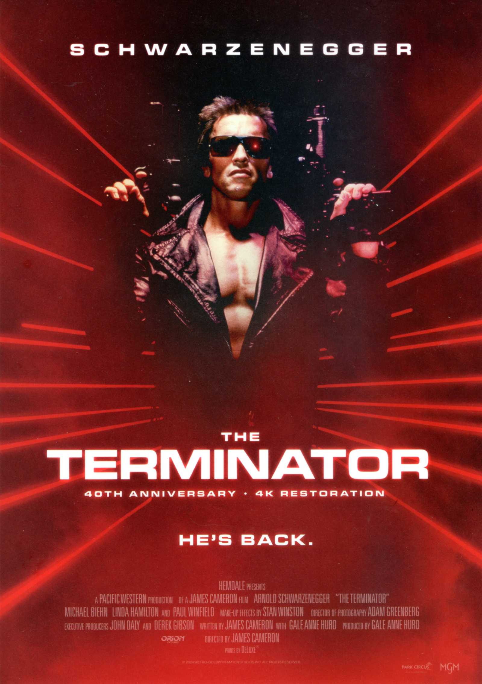 The Terminator Japanese Chirashi Mini Ad-Flyer Poster 1984R 4K