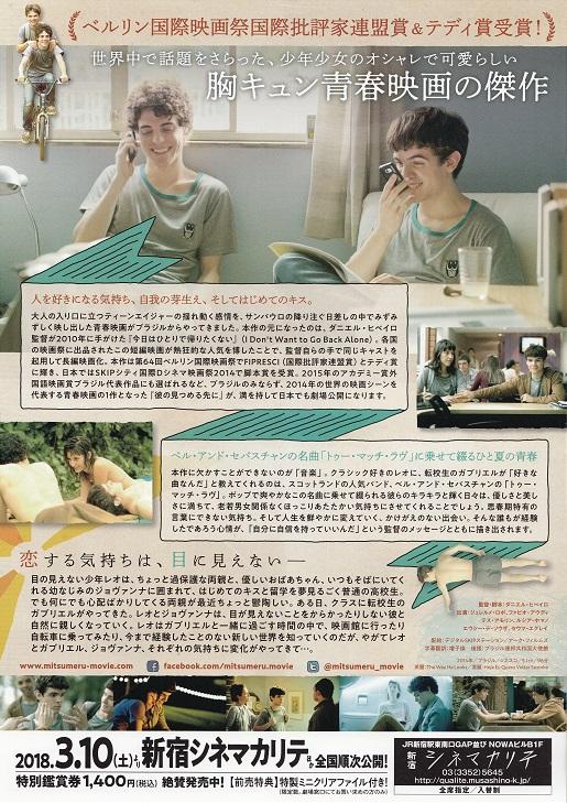 The Way He Looks Japanese Chirashi Mini Ad-Flyer Poster 2014