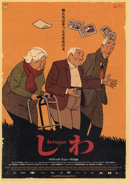 Arrugas - Wrinkles Japanese Anime Chirashi Mini Ad-Flyer Poster 2011