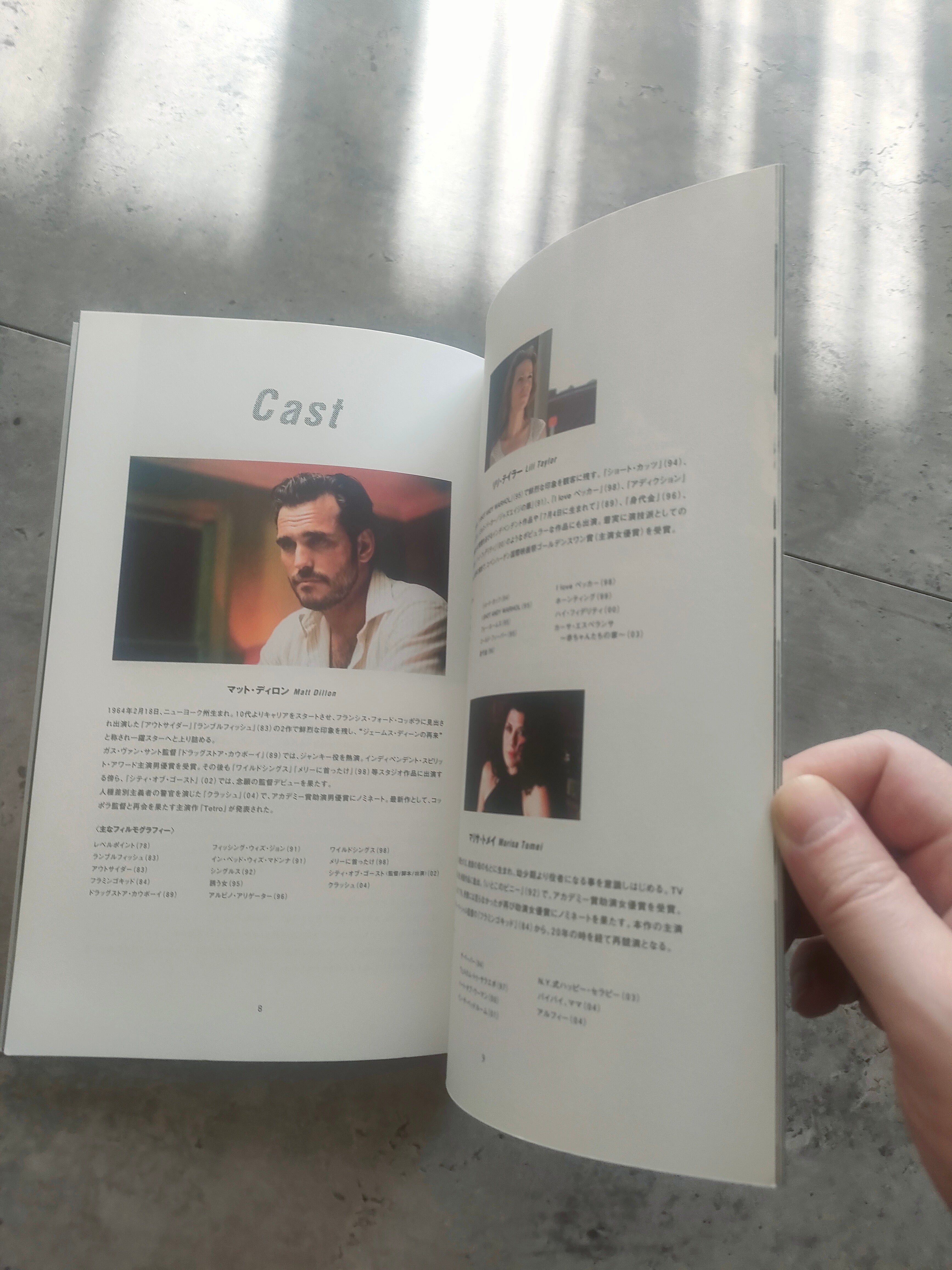 Factotum Japanese Movie Program Pamphlet 2005 Bukowski Dillon