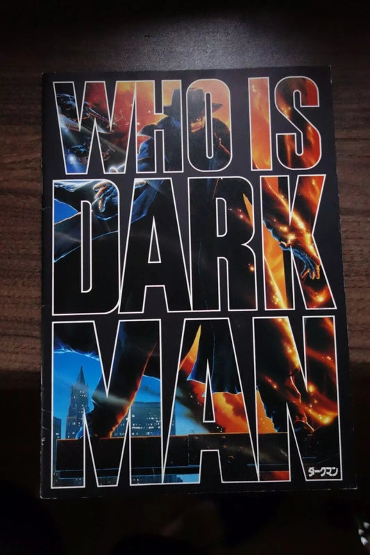 Darkman Japanese Movie Program Pamphlet 1990 Sam Raimi