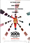 2001 A Space Odyssey Japanese Chirashi Mini Ad-Flyer Poster 1968-2018 Kubrick
