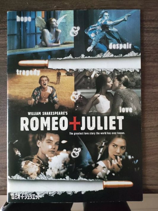 Romeo + Juliet Japanese Movie Program Pamphlet 1996 Di Caprio