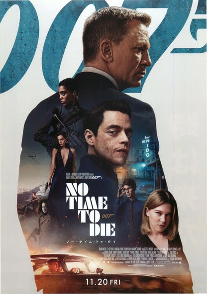 007 No Time To Die Japanese Chirashi Mini Ad-Flyer Poster 2020 B