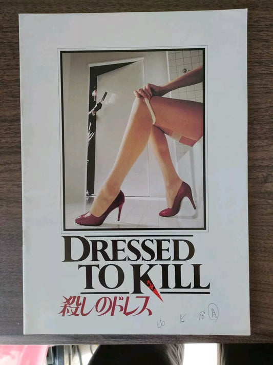 Dressed To Kill Japanese Movie Program Pamphlet 1980