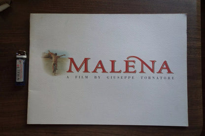 Malena Japanese Film Movie Program Pamphlet 2000 Tornatore Bellucci