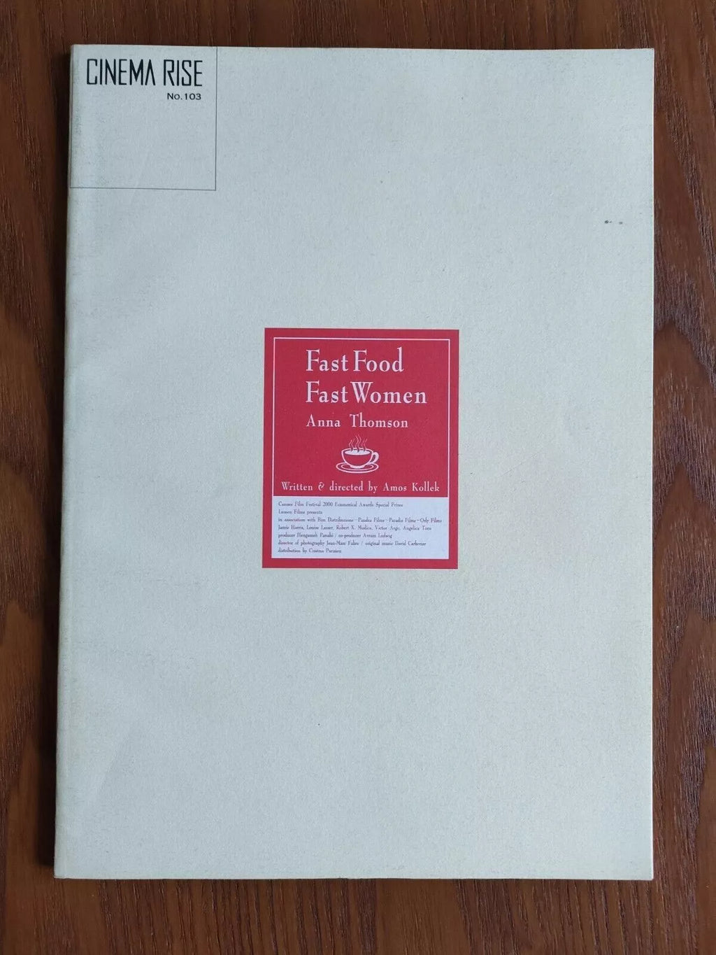 Fast Food Fast Women Japanese Movie Program Pamphlet 2000