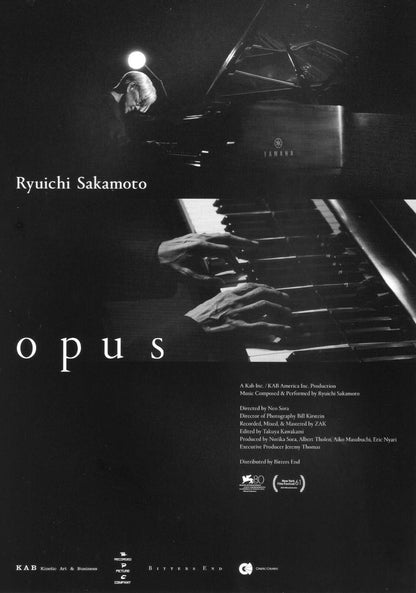 Ryuichi Sakamoto Opus Japanese Chirashi Mini Ad-Flyer Poster 2023
