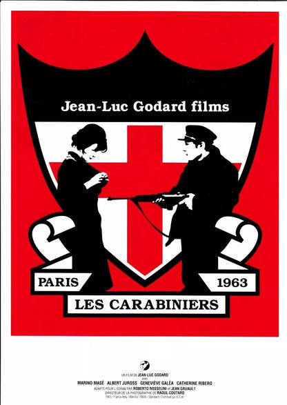 Les Carabiniers - Soldiers Japanese Chirashi Mini Ad-Flyer Poster 1963 R Godard