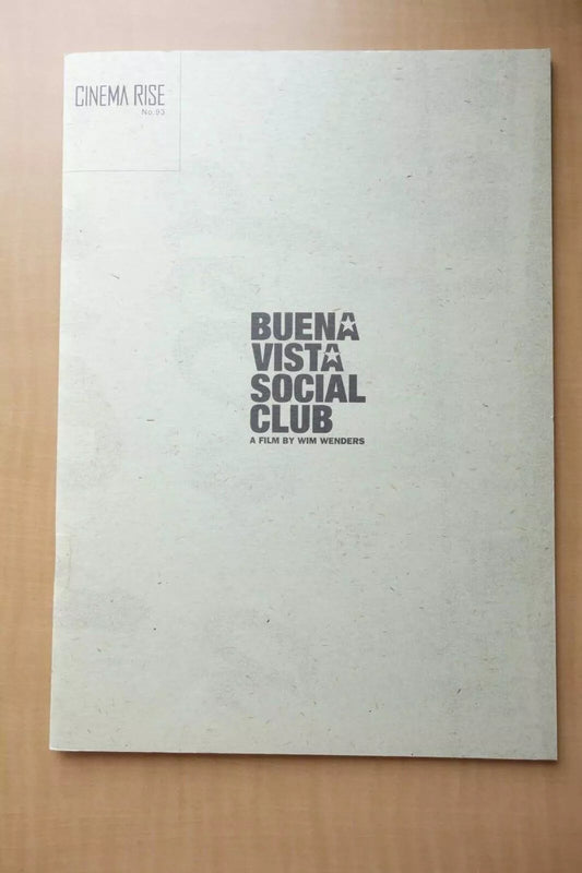 Buena Vista Social Club Japanese Movie Program Pamphlet 1999 Wim Wenders